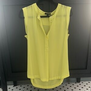 Yellow Sleeveless Blouse